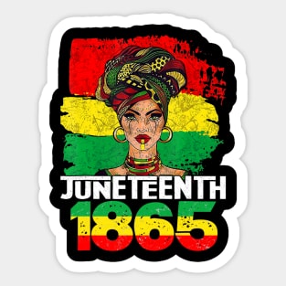 Juneteenth Freeish Since 1865 Melanin Black History Sticker